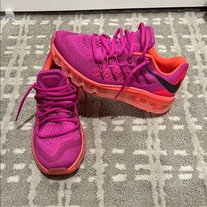 Nike Pink and Orange Athletic Shoes for Dynamic Performance